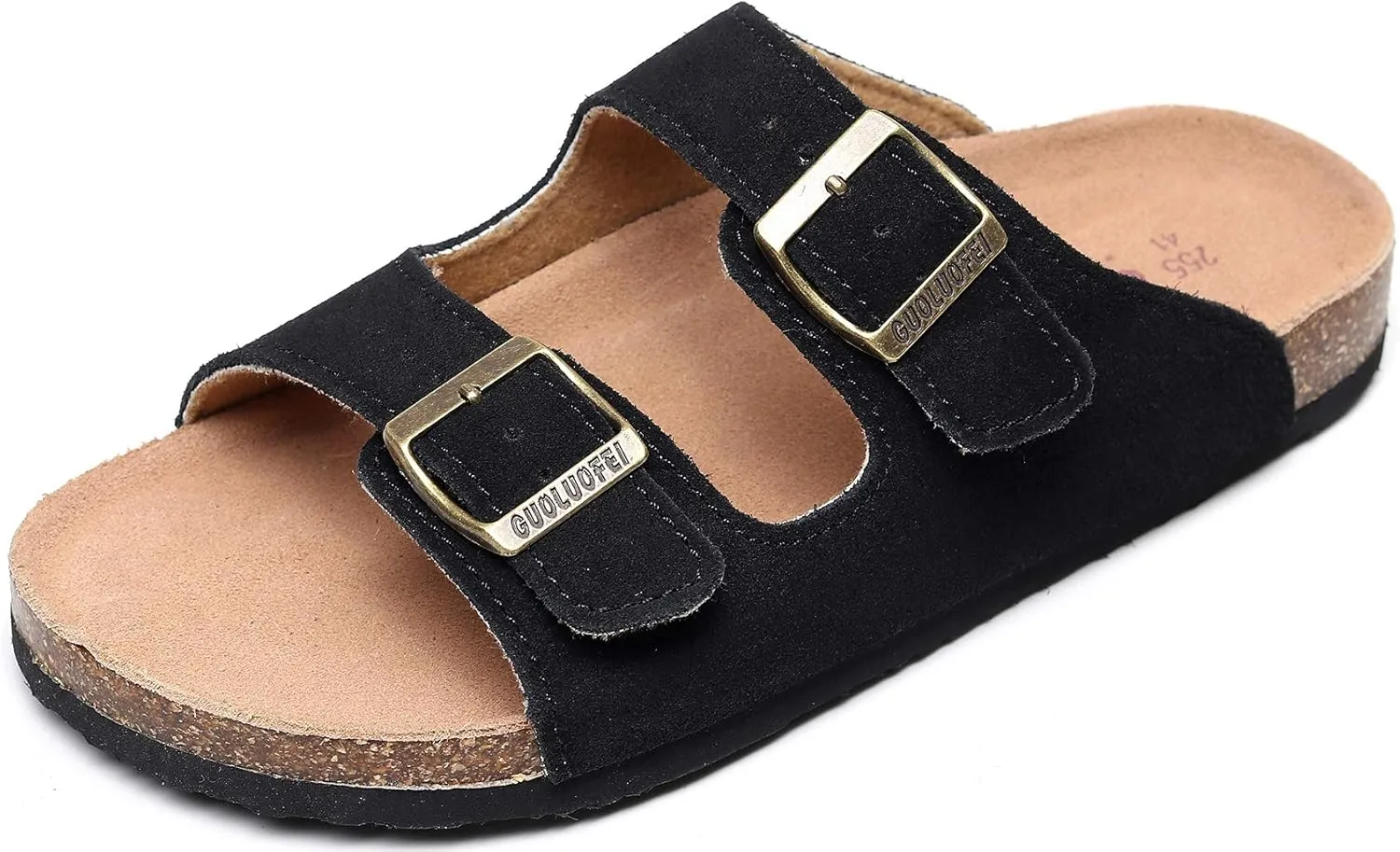 Cork Sandals Women With Arch Support, Comfortable Summer Beach Sandals For Women/Girls/Ladies,Leather Slide Shoes For Women