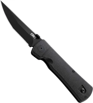 CRKT Hissatsu EDC Folding Pocket Knife: Assisted Opening Everyday Carry, Osoraku Modified Tanto Blade, Thumb Disk, Automated Liner Lock, Nylon Handle, Reversible Pocket Clip 2903