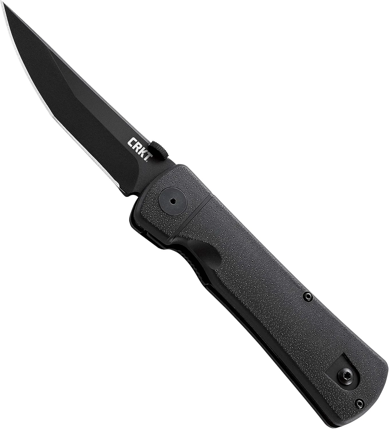 CRKT Hissatsu EDC Folding Pocket Knife: Assisted Opening Everyday Carry, Osoraku Modified Tanto Blade, Thumb Disk, Automated Liner Lock, Nylon Handle, Reversible Pocket Clip 2903