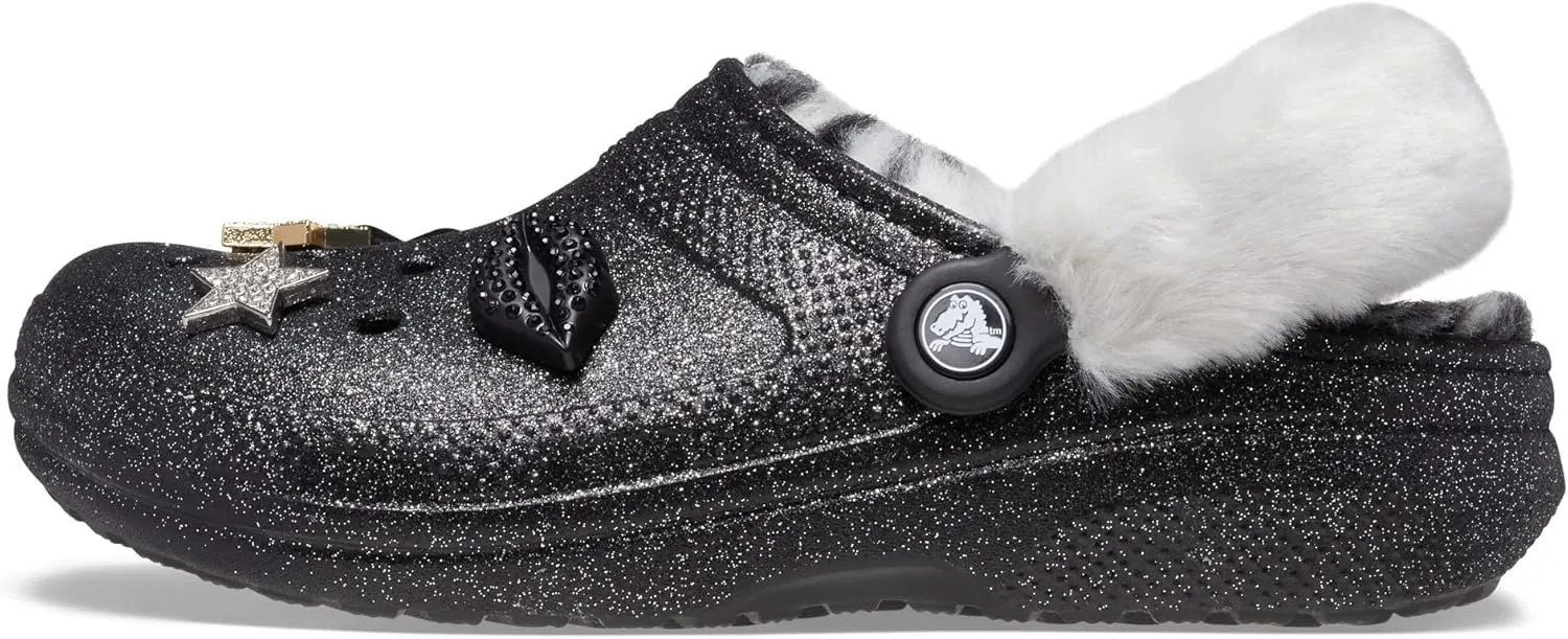 Crocs Unisex-Adult Classic Glitter Lined Clogs