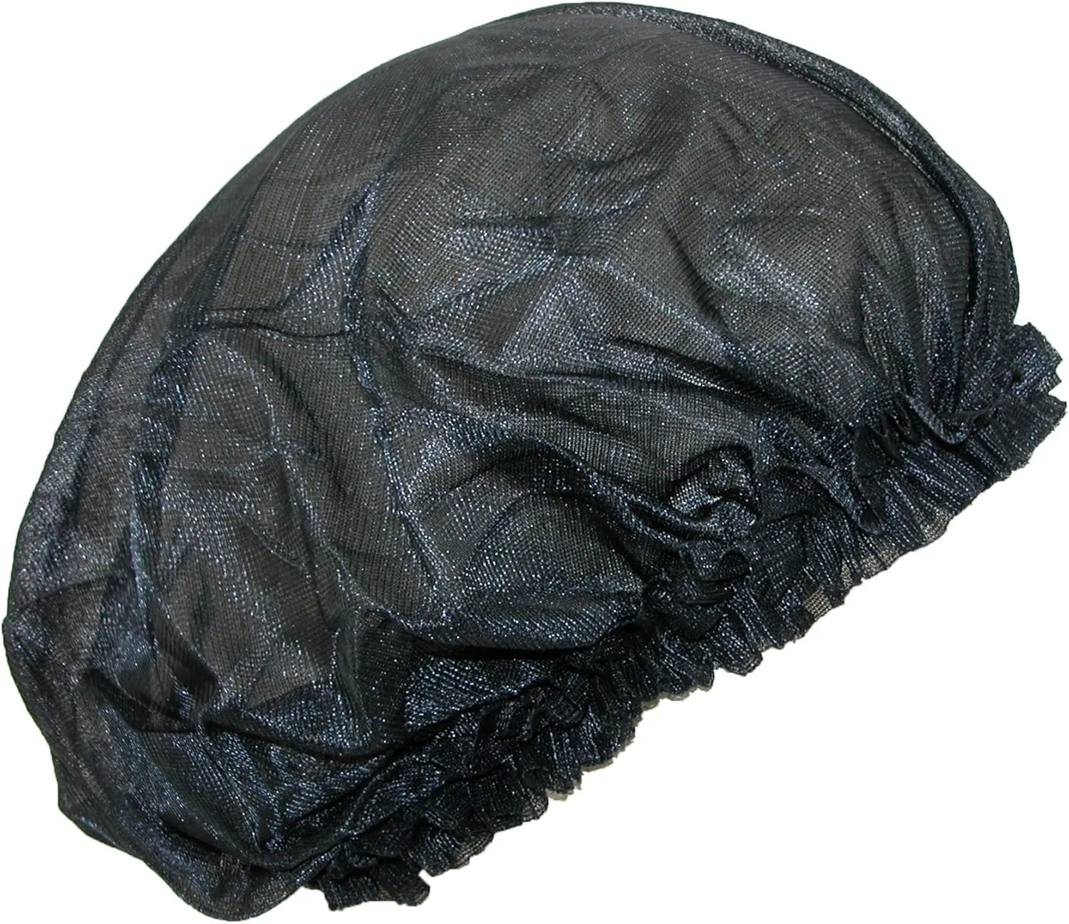 CTM® Women's Satin Jumbo Hair Roller Sleep Cap with Elastic
