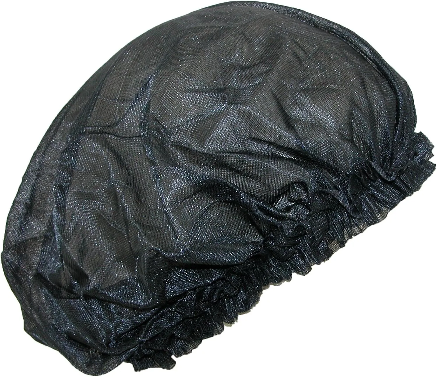 CTM® Women's Satin Jumbo Hair Roller Sleep Cap with Elastic