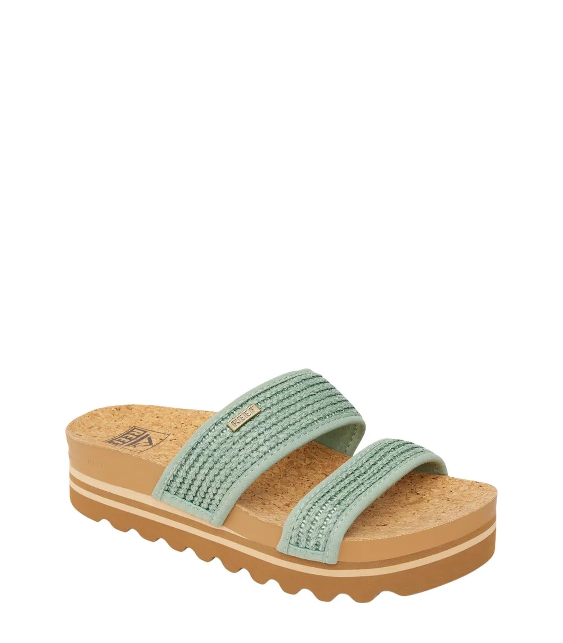 Cushion Vista Hi Sandals Frosty Raffia