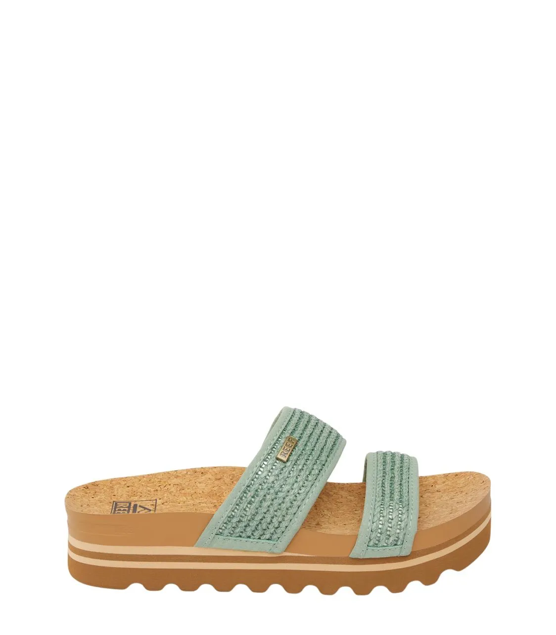 Cushion Vista Hi Sandals Frosty Raffia