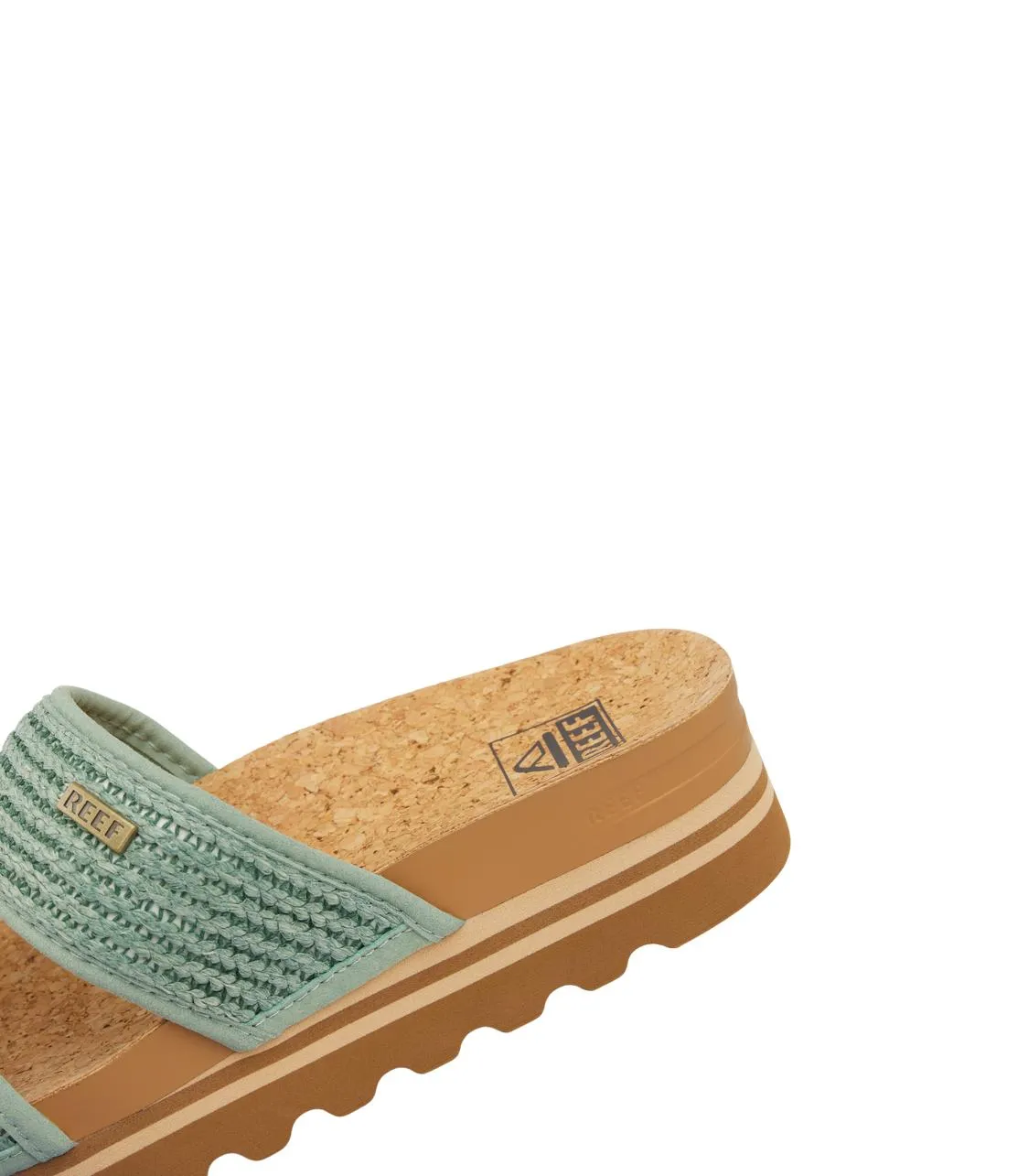 Cushion Vista Hi Sandals Frosty Raffia