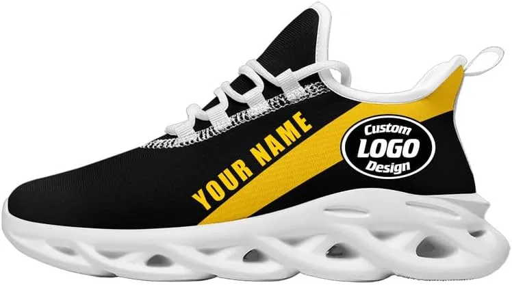 Custom Mens Baseball Shoes Personalized Lightweight Running Sneakers Lace-up Hiking Sport Shoes Casual Footwear