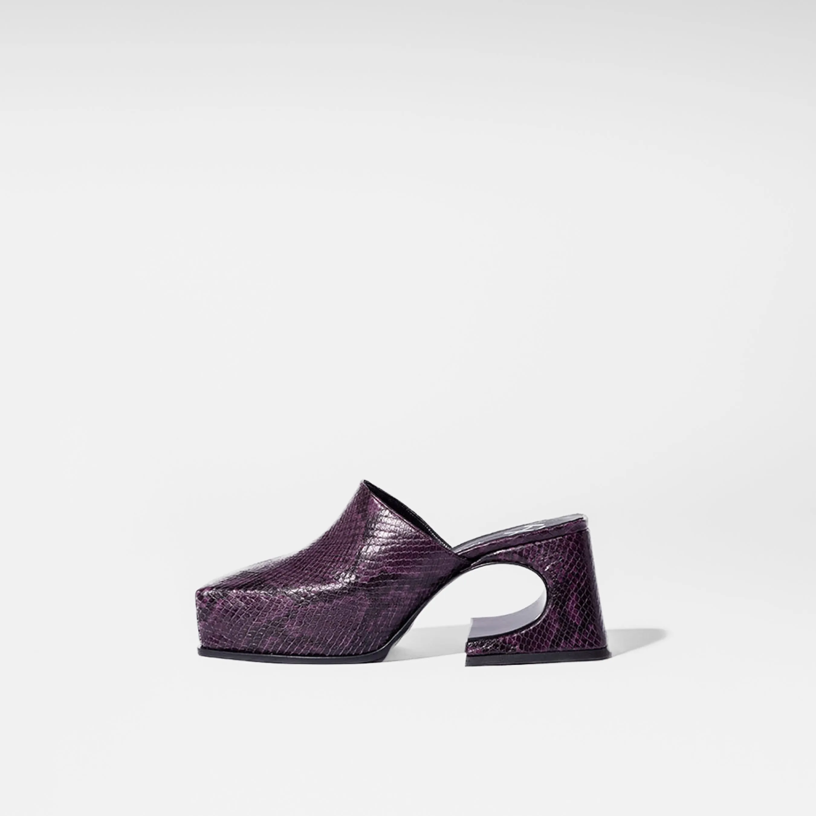 Dark Purple Snake Sassy Mule