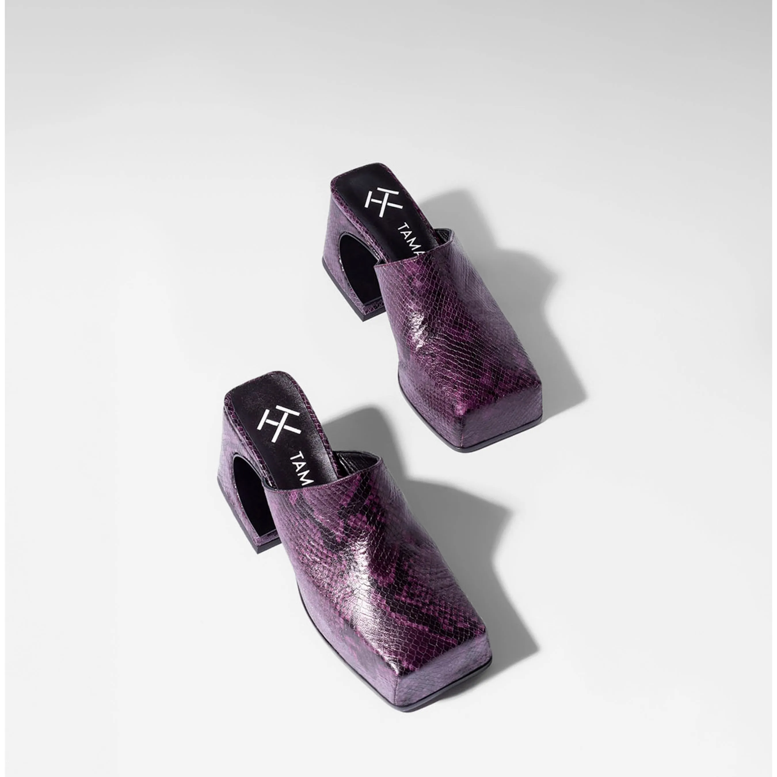 Dark Purple Snake Sassy Mule