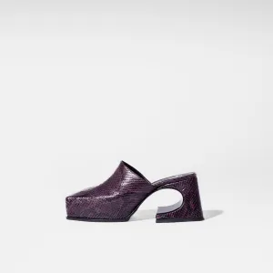 Dark Purple Snake Sassy Mule