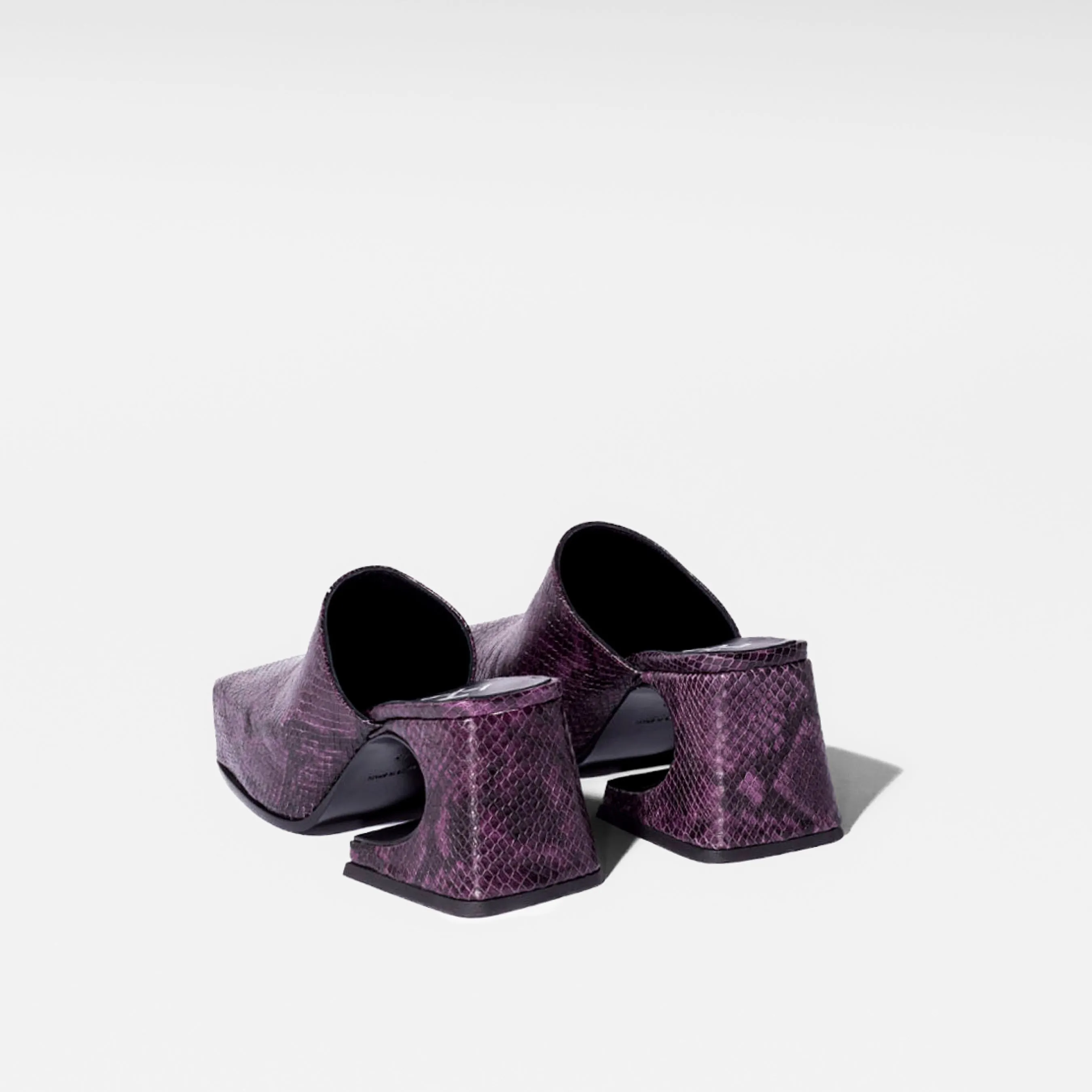 Dark Purple Snake Sassy Mule
