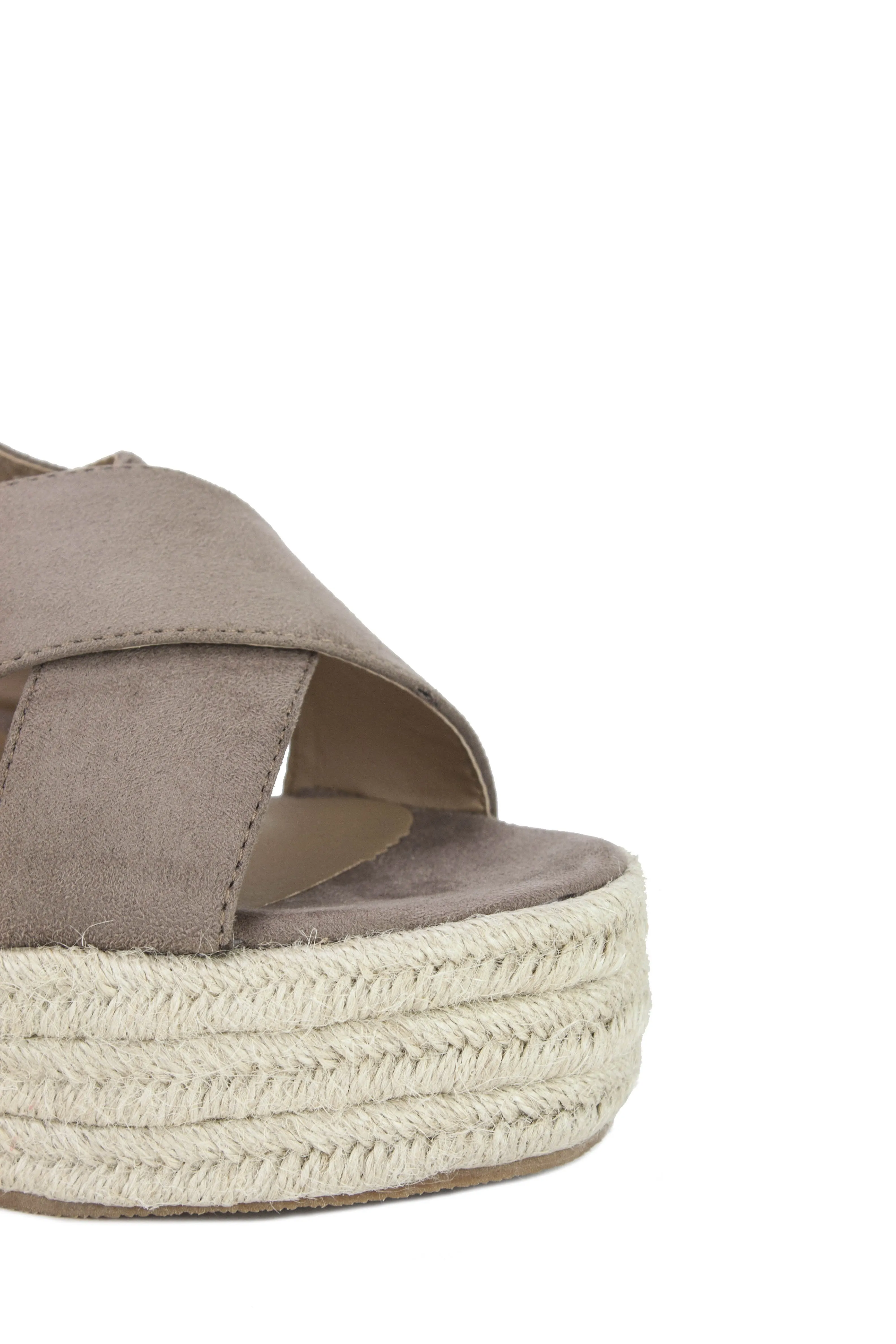 Darla Mocha Espadrille Wedges