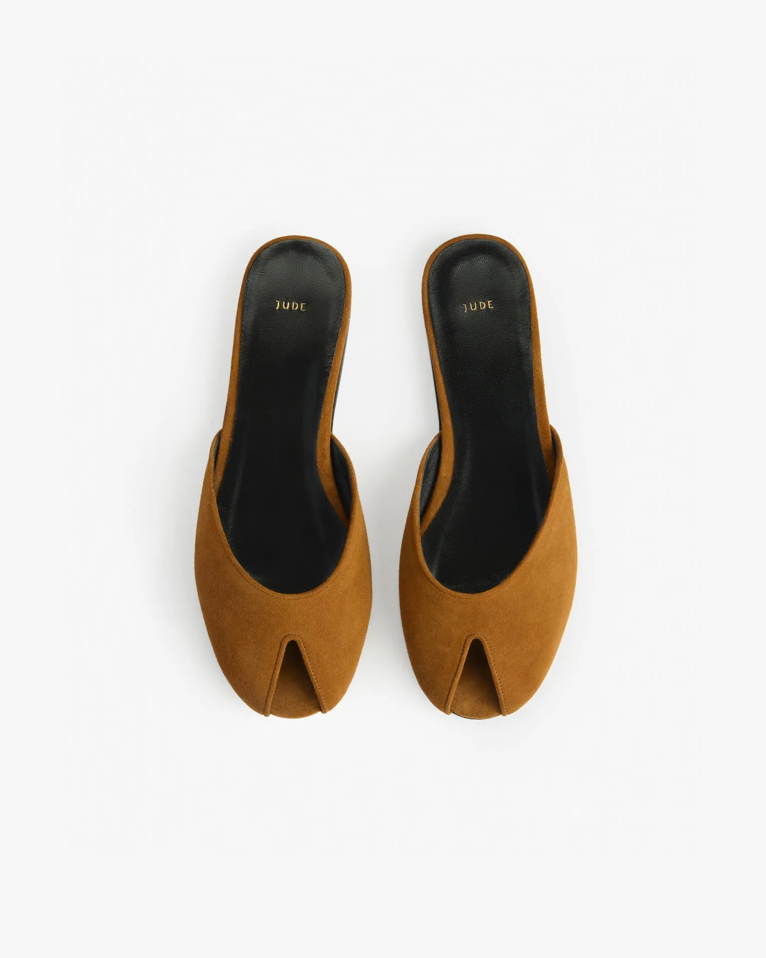 Date Flat in Tan Suede Leather