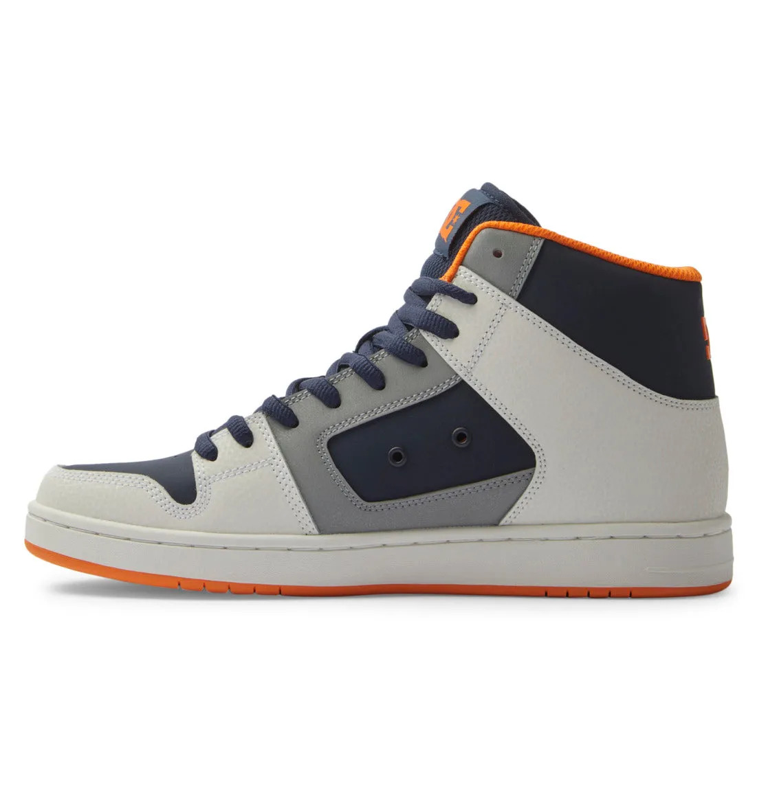DC SHOES MANTECA 4 HI NAVY GREY ORANGE TRAINERS