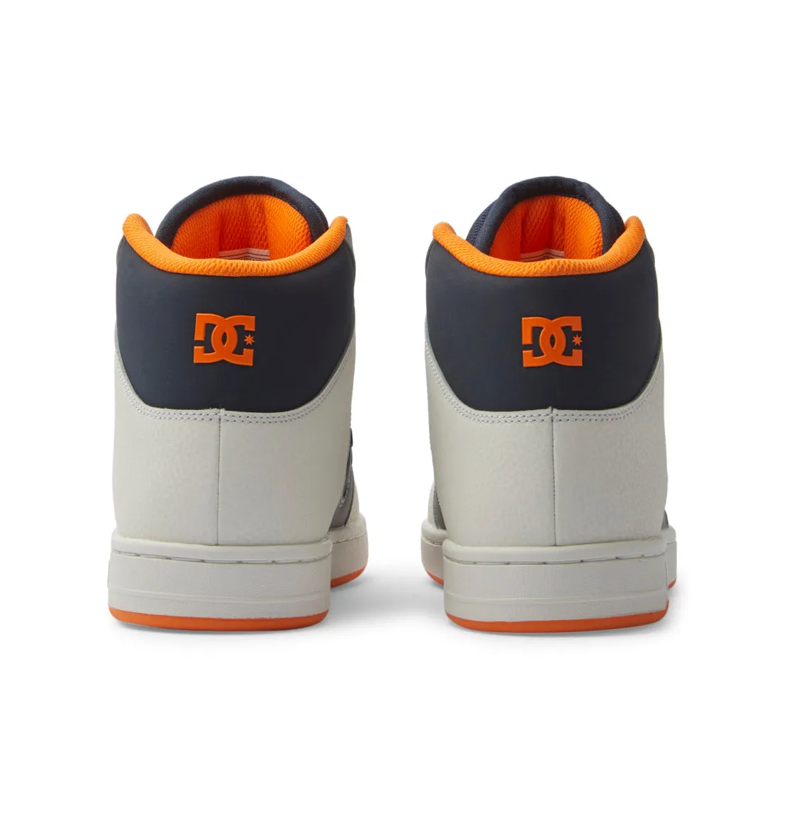 DC SHOES MANTECA 4 HI NAVY GREY ORANGE TRAINERS