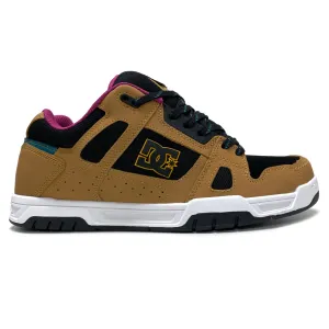 DC SHOES STAG BLACK BROWN GREEN TRAINERS (UK 10)