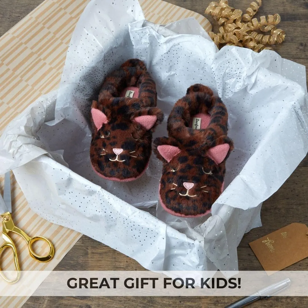 Dearfoams Toddler & Kids' Cute Shark, Cow, Unicorn, Dog, Dinosaur and Animal Critter Slippers