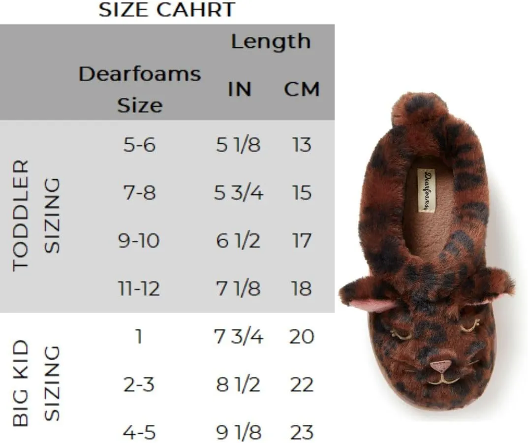 Dearfoams Toddler & Kids' Cute Shark, Cow, Unicorn, Dog, Dinosaur and Animal Critter Slippers