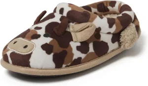Dearfoams Toddler & Kids' Cute Shark, Cow, Unicorn, Dog, Dinosaur and Animal Critter Slippers