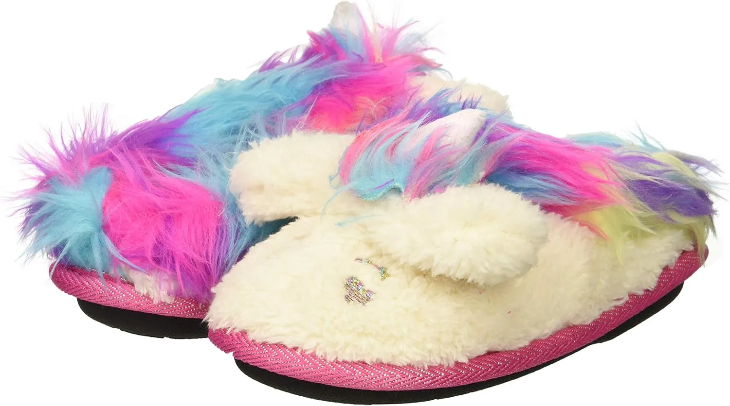 Dearfoams Toddler & Kids' Cute Shark, Cow, Unicorn, Dog, Dinosaur and Animal Critter Slippers