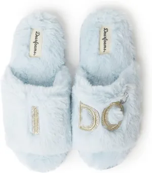 Dearfoams Women's Bride and Bridesmaid Gifts I Do Crew Matching Bridal Slippers for Wedding and Bachelorette Party