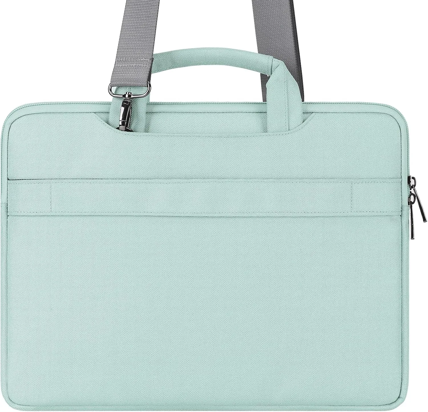 DOMISO 14 inch Laptop Bag Business Briefcase Water-resistant Notebook Messenger Shoulder Bag for 14" MacBook Pro/HP Stream 14 Chromebook 14/Lenovo IdeaPad ThinkPad/ASUS ZenBook,Mint Green