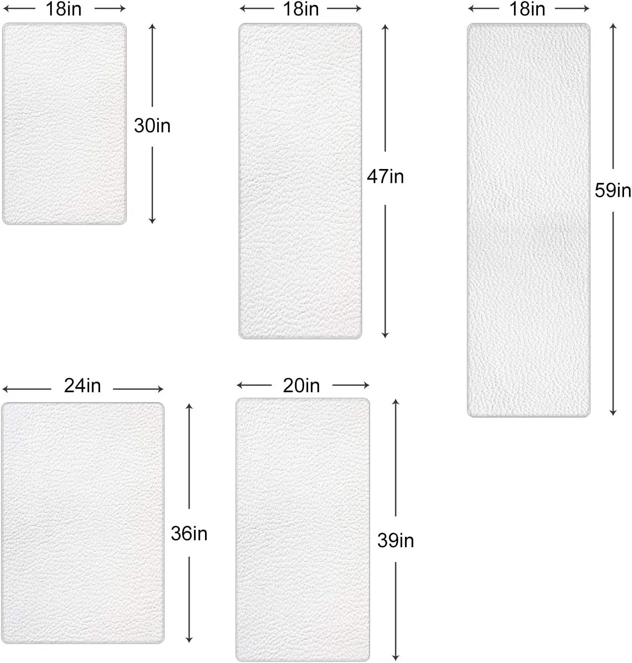 Eucalyptus Antifatigue Kitchen Bath Door Mat Cushioned Runner Rug,Washable Welcome Floor Sink Mat,Daisy Poppies Flower Spring Summer Retro Plant Waterproof Comfort Standing Doormat for Kitchen,20"x39"