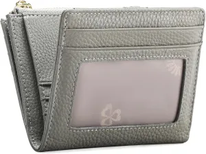 FALAN MULE Small Wallets for Women RFID Blocking Slim Bifold Leather Womens Wallet with Zipper Coin Purse
