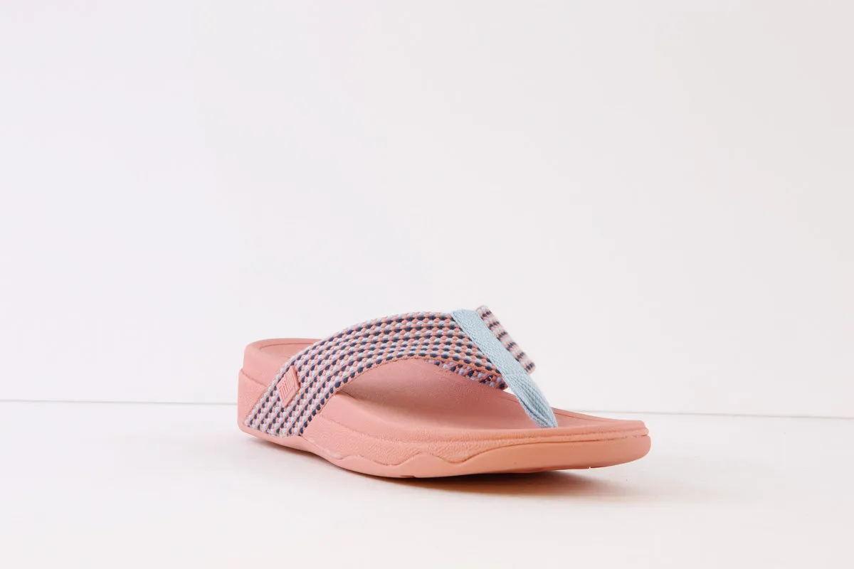 FITFLOP - SURFA FABRIC TOE-POST MULE - CORAL