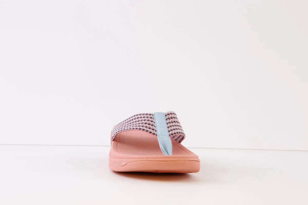 FITFLOP - SURFA FABRIC TOE-POST MULE - CORAL