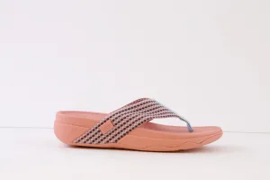 FITFLOP - SURFA FABRIC TOE-POST MULE - CORAL