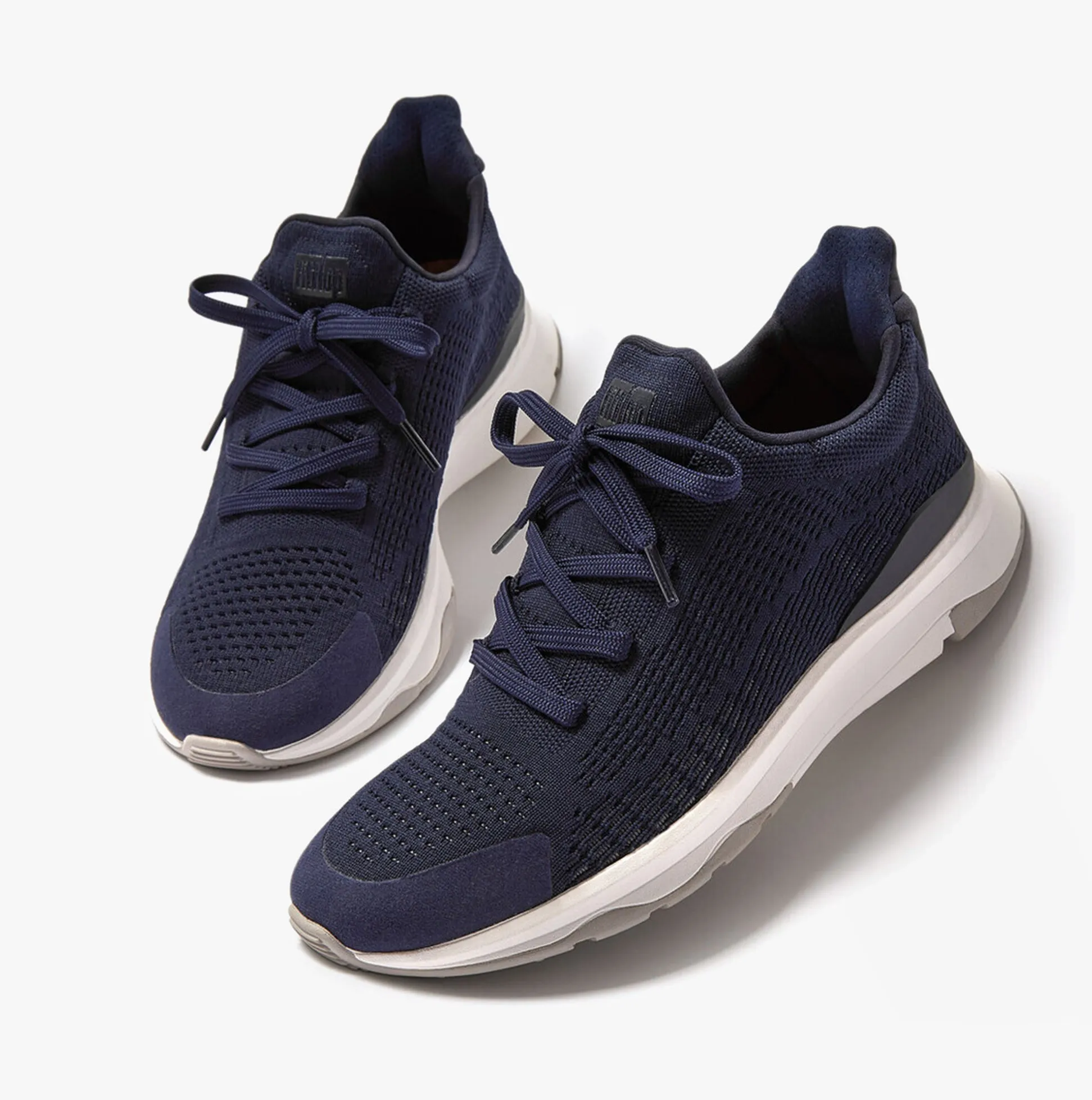 FitFlop VITAMIN FFX Womens Knit Sport Trainers Tiptoe Midnight Navy Mix