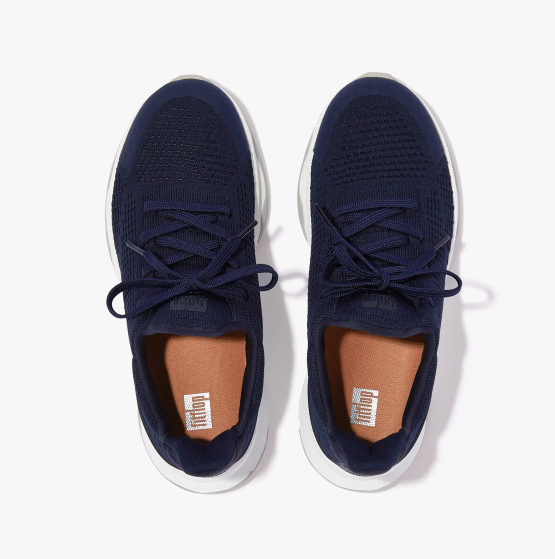FitFlop VITAMIN FFX Womens Knit Sport Trainers Tiptoe Midnight Navy Mix