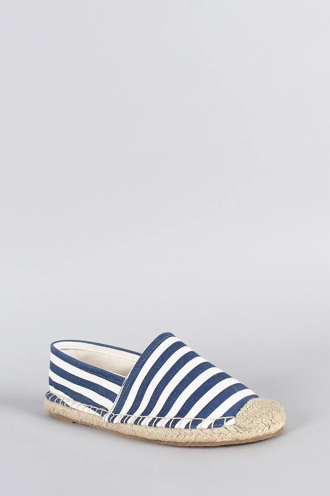 Flat Espadrille Rapid shipping Striped Breckelle Global delivery