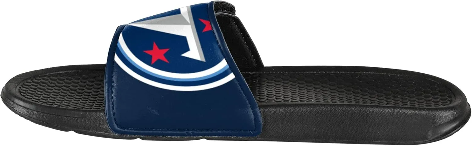 FOCO Men's NFL Team Logo Shower Sport Slide Flip Flop Sandals