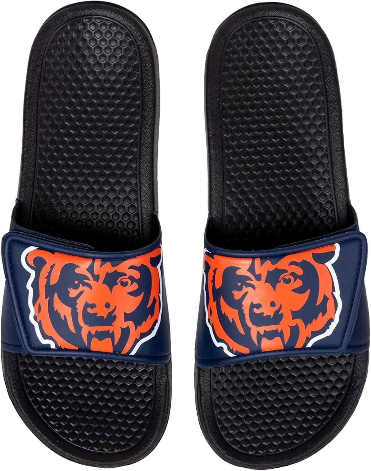 FOCO Men's NFL Team Logo Shower Sport Slide Flip Flop Sandals