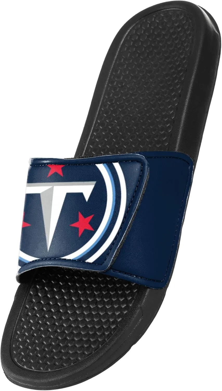 FOCO Men's NFL Team Logo Shower Sport Slide Flip Flop Sandals