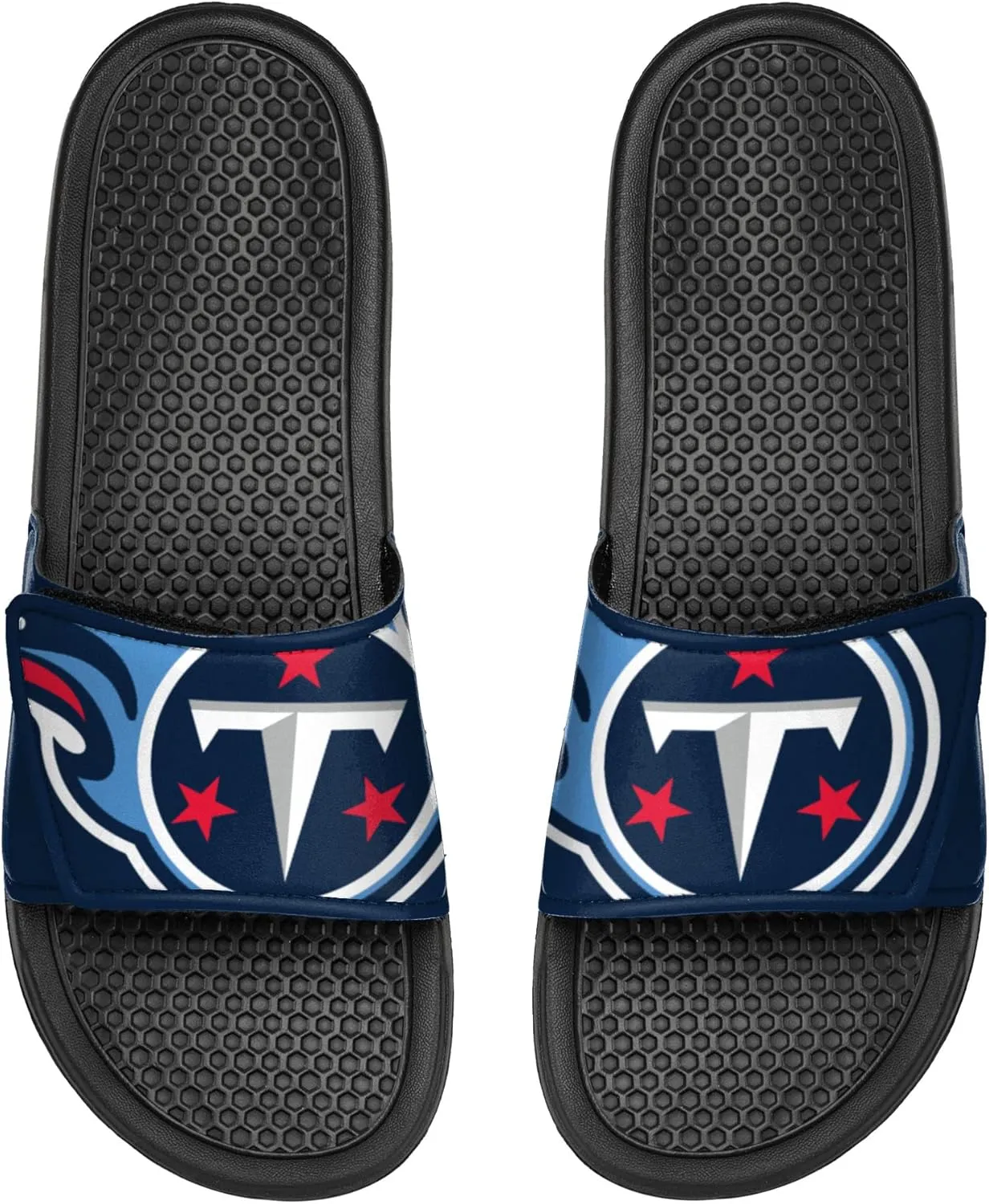 FOCO Men's NFL Team Logo Shower Sport Slide Flip Flop Sandals