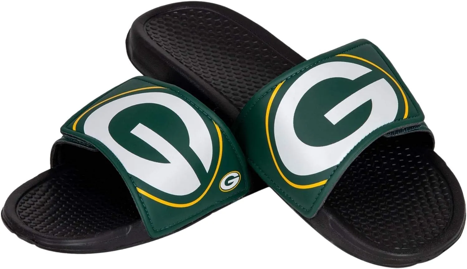 FOCO NFL Green Bay Packers Cropped Big Logo Slide - Youth - Size (11-12)