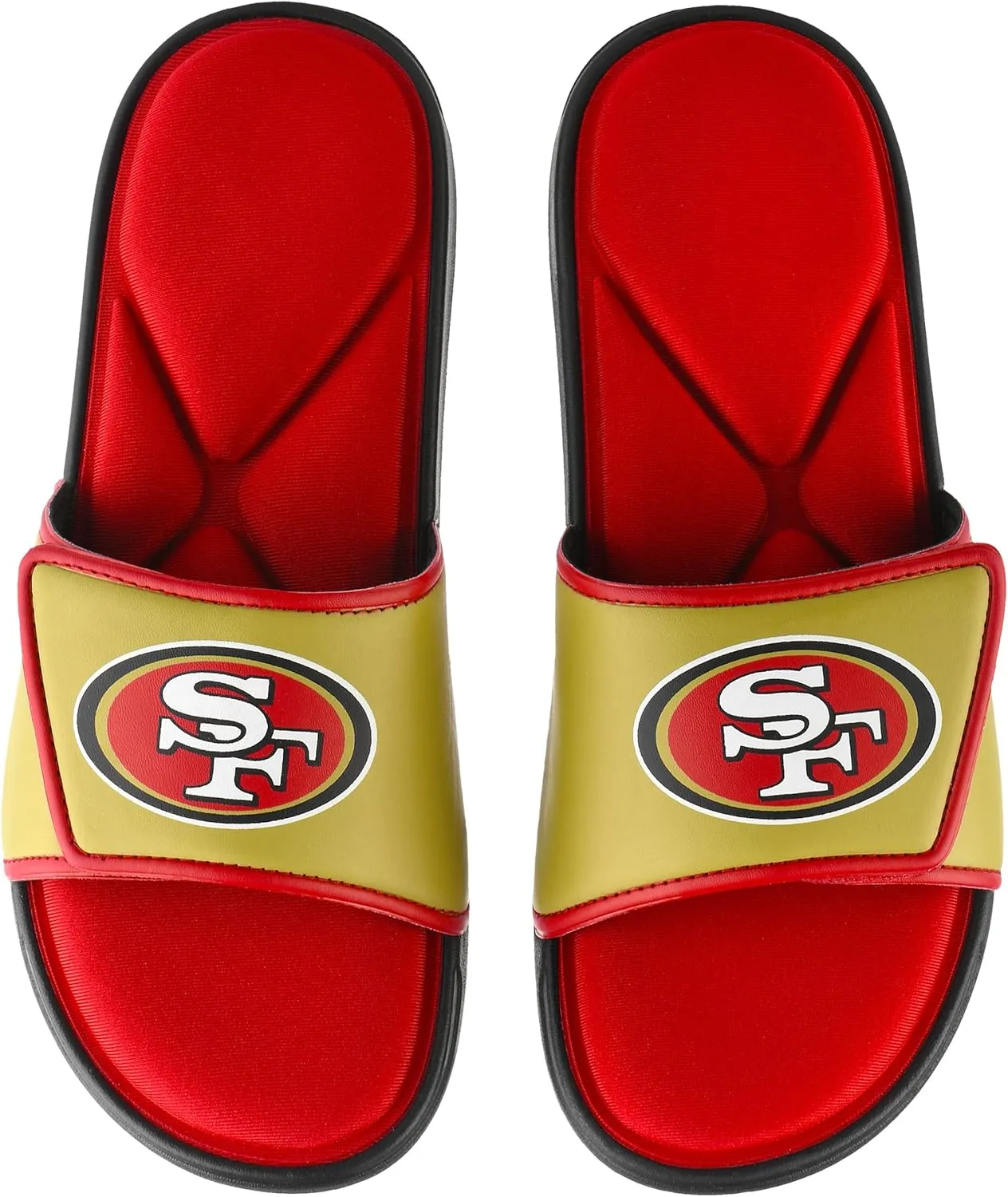 FOCO San Francisco 49ers NFL Mens Foam Sport Slide - L