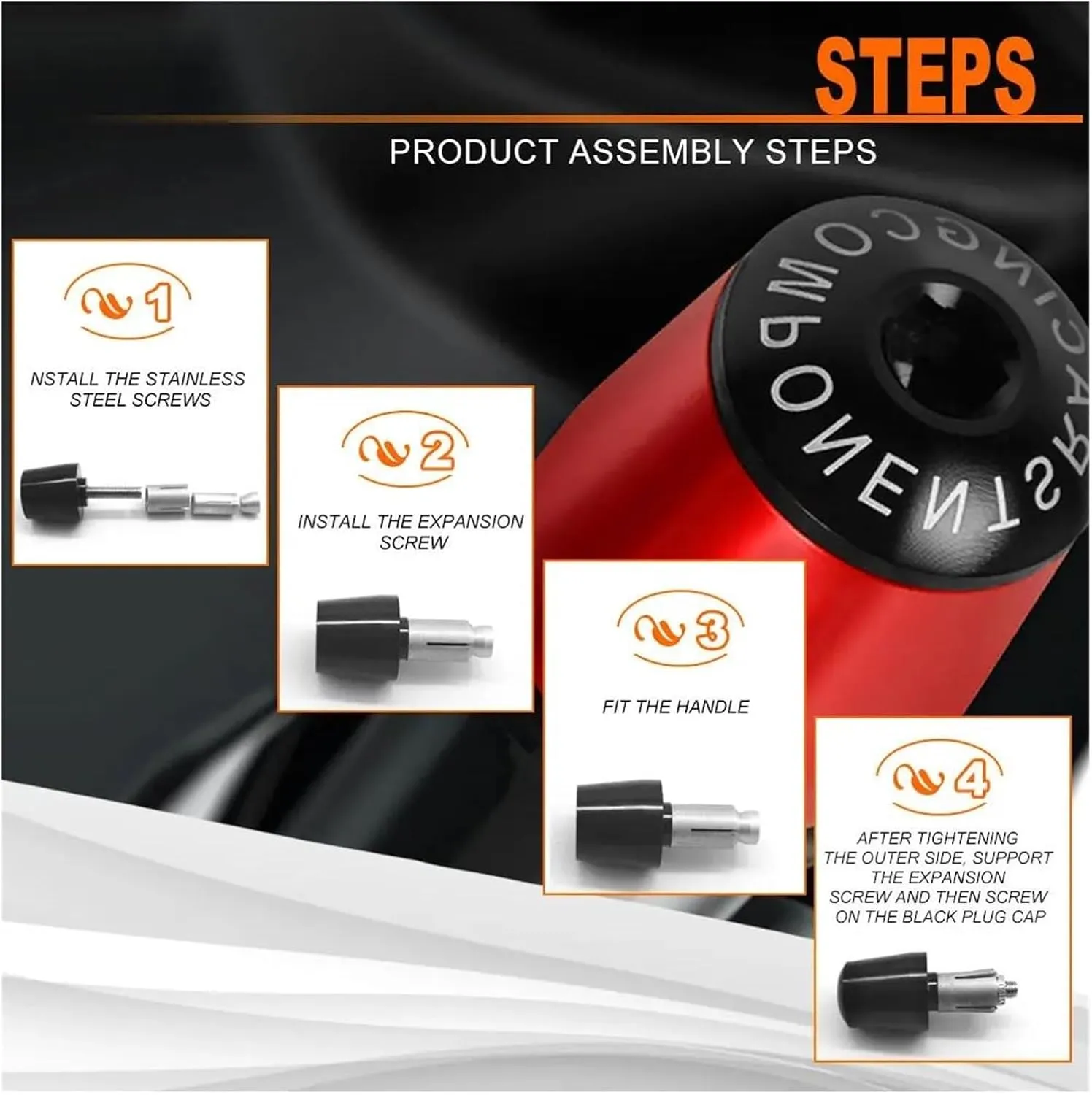 for H VTR1000 VTR1000F Firestorm 1997-2009 Motorcycle Handlebar Grip Ends Counterweight Handle Bar End Cap Slider