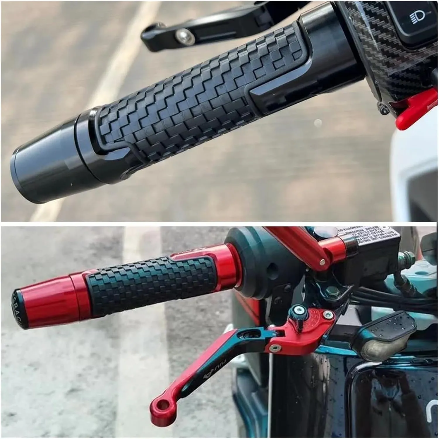 for H VTR1000 VTR1000F Firestorm 1997-2009 Motorcycle Handlebar Grip Ends Counterweight Handle Bar End Cap Slider