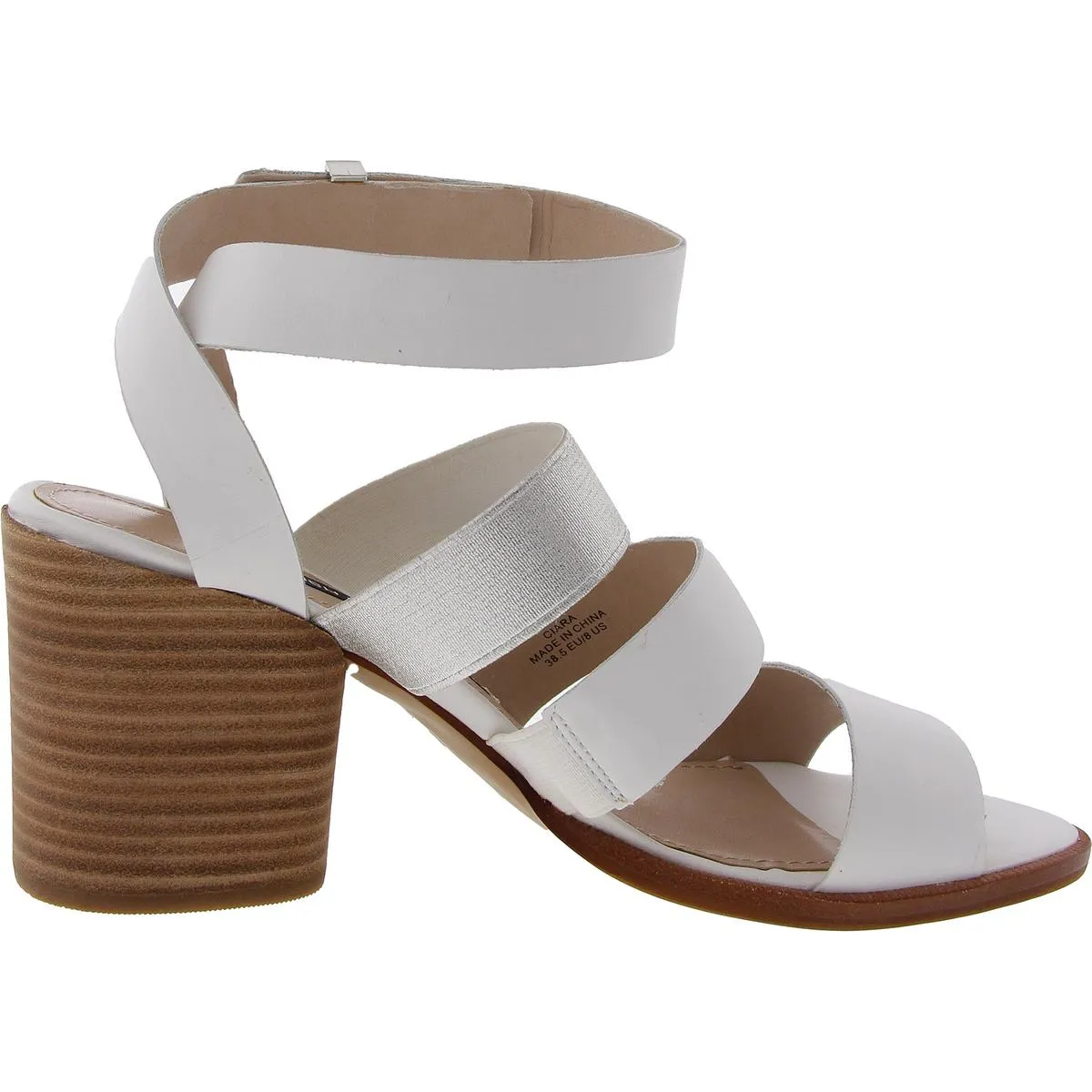 French Connection Womens CIARA Lace-Up Leather Espadrille Heels