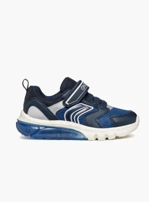 Geox Jr Ciberdron Trainers in Navy/Avio