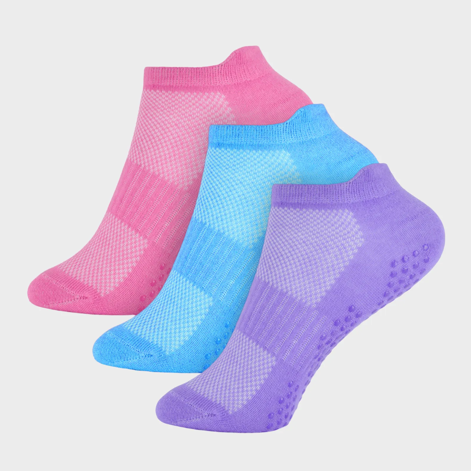 Girls Black 3pk Trainer Socks