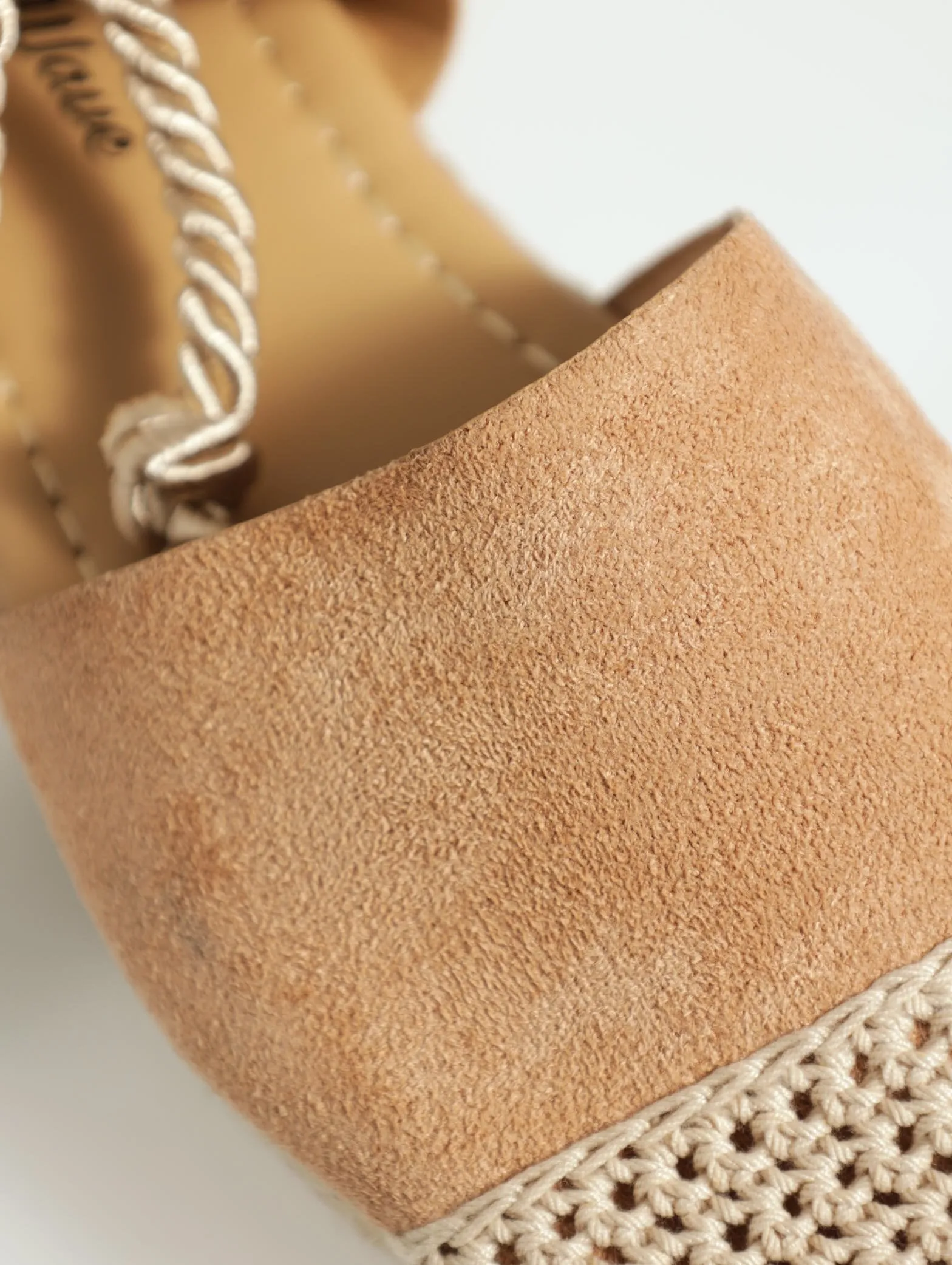 Girls Tie-Up Espadrille - Stone