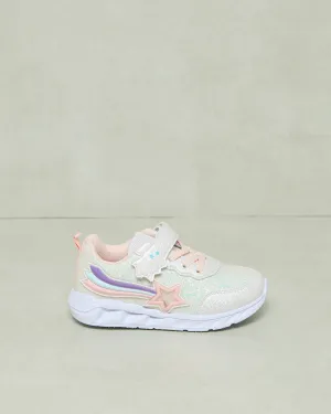 Girls White Embellished Trainer