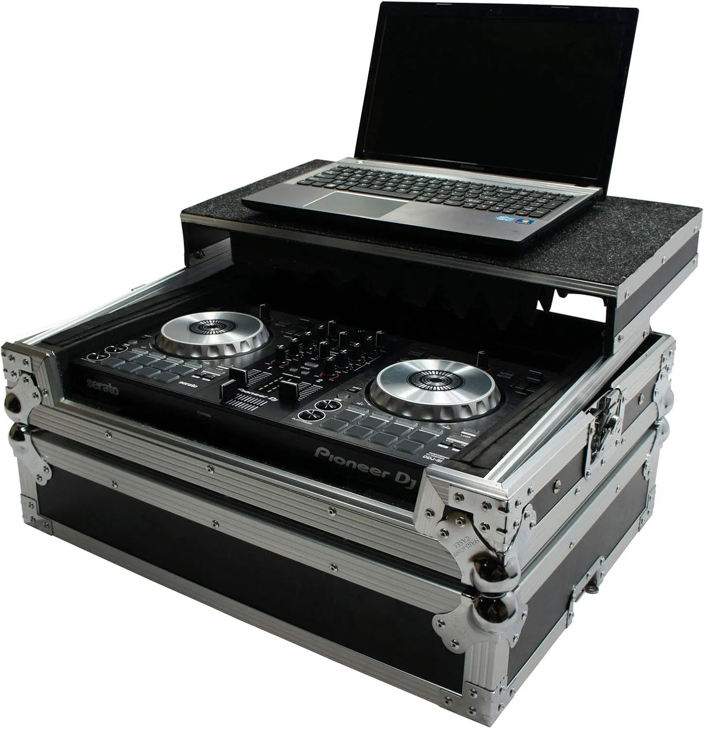 Harmony Audio HCMINILT Flight Glide Laptop Stand Road DJ Custom Case Compatible with Vestax VCI-380