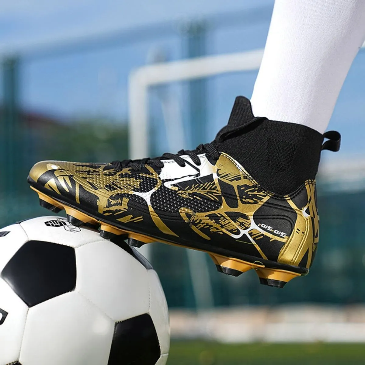 HESBITEUL Soccer Cleats Firm Ground: Unisex FG Football Shoe