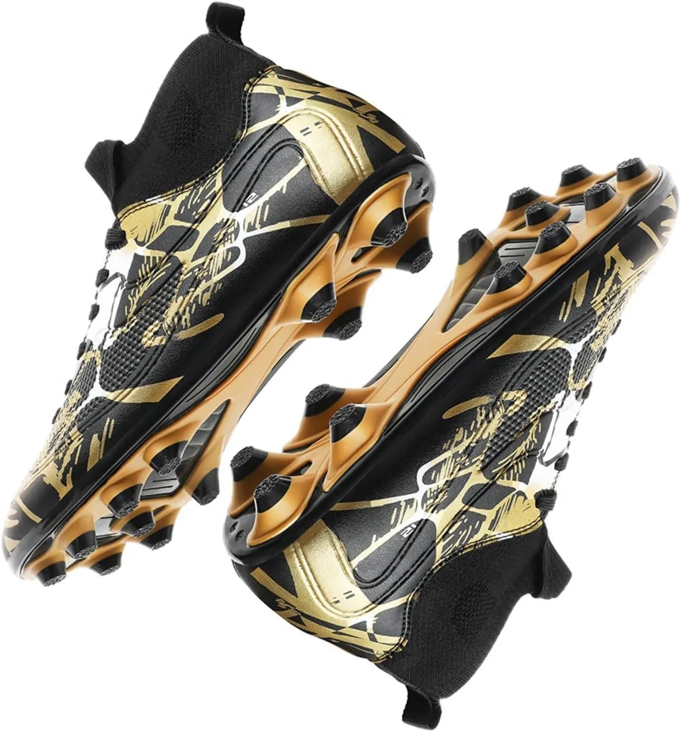 HESBITEUL Soccer Cleats Firm Ground: Unisex FG Football Shoe