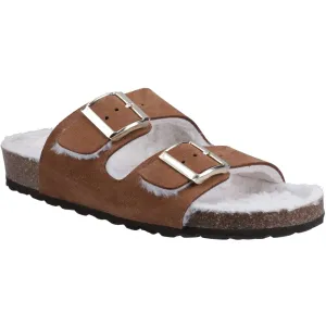 Hush Puppies Jessie Leather Women's Tan Slippers
